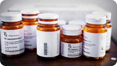 Bottles of medication