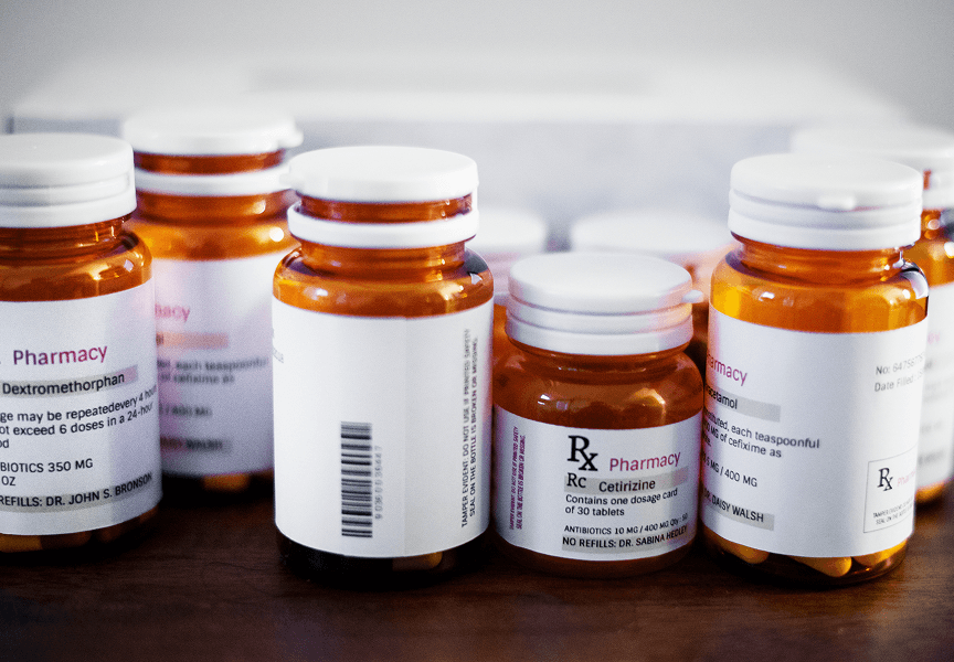 Bottles of medication