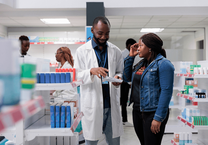 Pharmacist prescribing medication