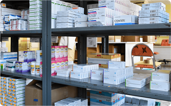 Pharmacy shelf